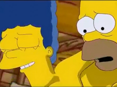 Horny Homer Bangs his Sexy Wife